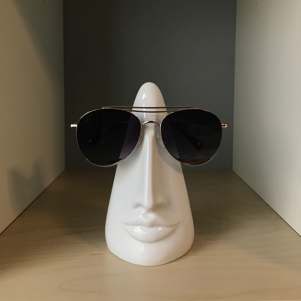 Aviator shape metal frame sunglasses